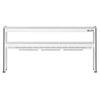 Commercial Heated Gantry with Ceramic Heaters - 1400x370mm - 1.05kW - 2 Tier - height-adjustable