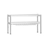 Commercial Heated Gantry with Ceramic Heaters - 1400x370mm - 1.05kW - 2 Tier - height-adjustable