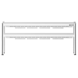 Mostek grzewczy PREMIUM na podczerwień z 2 promiennikami ceramicznymi - 1800x370mm - 2x 1,4kW - 2 podgrzewane poziomy - regulowana wysokość