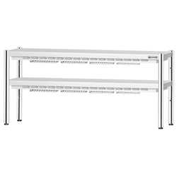 Mostek grzewczy PREMIUM na podczerwień z 2 promiennikami ceramicznymi - 1800x370mm - 2x 1,4kW - 2 podgrzewane poziomy - regulowana wysokość