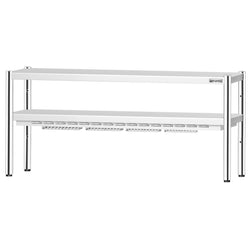 Mostek cieplny z promiennikiem ceramicznym – 1800 x 370 mm – 1,4 kW – 1 ogrzewana półka, 1 półka