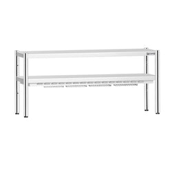 Mostek cieplny z promiennikiem ceramicznym – 1800 x 370 mm – 1,4 kW – 1 ogrzewana półka, 1 półka