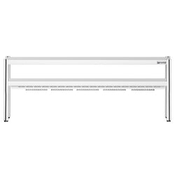 Mostek cieplny z promiennikiem ceramicznym – 2000 x 370 mm – 1,75 kW – 1 ogrzewana półka, 1 półka