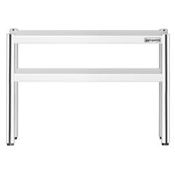 Półka z stali nierdzewnej – 2 poziomy – 800 x 370 mm – regulowana wysokość