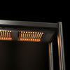 Commercial Heated Gantry with 1 Ceramic Heater - 2000x370mm - 1.75kW - Single Tier - height-adjustable