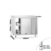Stainless Steel Floor Cupboard PREMIUM - Pass-Through - 1000x600mm