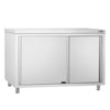 Szafka robocza ze stali nierdzewnej PREMIUM – 1400 x 600 mm – przelotowa