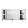 Szafka robocza PREMIUM – przelotowa – stal nierdzewna – 1800 x 600 mm