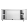 Szafka robocza PREMIUM – przelotowa – stal nierdzewna – 2000 x 600 mm