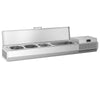 Countertop Prep Well / Refrigerated Topping Unit PREMIUM PLUS - 1328x353mm - 5x GN 1/4