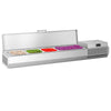 Countertop Prep Well / Refrigerated Topping Unit PREMIUM PLUS - 1328x353mm - 5x GN 1/4