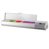 Countertop Prep Well / Refrigerated Topping Unit PREMIUM PLUS - 1328x353mm - 5x GN 1/4