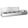 Countertop Prep Well / Refrigerated Topping Unit PREMIUM PLUS - 1328x260/413mm - 4x GN 1/3