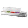 Countertop Prep Well / Refrigerated Topping Unit PREMIUM PLUS - 1328x260/413mm - 4x GN 1/3