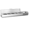 Countertop Prep Well / Refrigerated Topping Unit - 1493x413mm - 5x GN 1/3