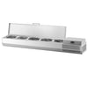 Countertop Prep Well / Refrigerated Topping Unit - 1493x413mm - 5x GN 1/3