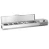 Countertop Prep Well / Refrigerated Topping Unit PREMIUM PLUS - 1733x353mm - 7x GN 1/4