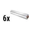 (6 pieces) Aluminum foil on a roll - 80 m