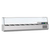 Countertop Prep Well / Refrigerated Topping Unit PREMIUM - 1600x390mm - 7x GN 1/3