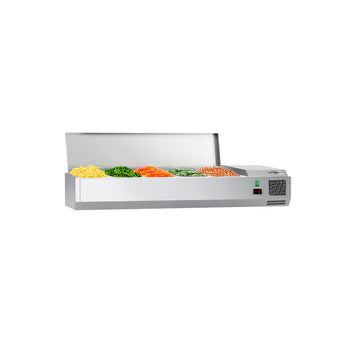 Witryna chłodnicza nadstawna ECO - 1200x335mm - 5x GN 1/4 - Prime Gastro