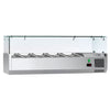 Countertop Prep Well / Refrigerated Topping Unit ECO - 1200x335mm - 5x GN 1/4