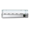 Countertop Prep Well / Refrigerated Topping Unit PREMIUM - 1200x335mm - 5x GN 1/4
