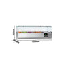 Countertop Prep Well / Refrigerated Topping Unit PREMIUM - 1200x395mm - 3x GN 1/3 & 1x GN 1/2