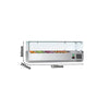 Top-mounted refrigerated display cabinet ECO - 1200x395mm - 4x GN 1/3