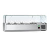 Top-mounted refrigerated display cabinet ECO - 1200x395mm - 4x GN 1/3