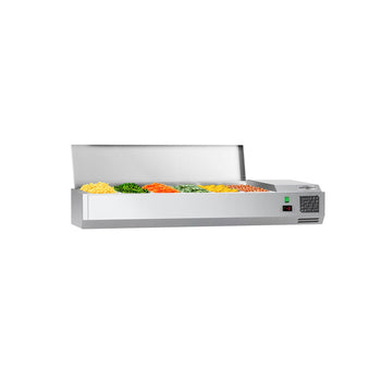 Witryna chłodnicza nadstawna ECO - 1400x335mm - 6x GN 1/4 - Prime Gastro