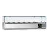 Countertop Prep Well / Refrigerated Topping Unit PREMIUM - 1400x335mm - 6x GN 1/4