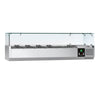 Countertop Prep Well / Refrigerated Topping Unit PREMIUM - 1400x395mm - 6x GN 1/3