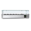 Countertop Prep Well / Refrigerated Topping Unit PREMIUM - 1500x395mm - 6x GN 1/3