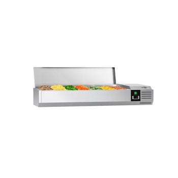 Witryna chłodnicza nadstawna PREMIUM - 1600x395mm - 7x GN 1/3 - Prime Gastro