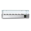 Countertop Prep Well / Refrigerated Topping Unit PREMIUM - 1600x395mm - 7x GN 1/3