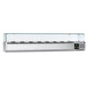 Countertop Prep Well / Refrigerated Topping Unit PREMIUM - 1800x395mm - 8x GN 1/3