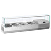 Countertop Prep Well / Refrigerated Topping Unit PREMIUM PLUS - 1328x413mm - 4x GN 1/3