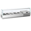 Countertop Prep Well / Refrigerated Topping Unit PREMIUM PLUS - 1493x413mm - 5x GN 1/3