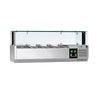 Countertop Prep Well / Refrigerated Topping Unit PREMIUM - with LED Lighting - 1200x395mm - 3x GN 1/3 + 1x GN 1/2