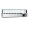 Countertop Prep Well / Refrigerated Topping Unit PREMIUM - with LED Lighting - 1500x335mm - 7x GN 1/4