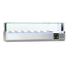 Countertop Prep Well / Refrigerated Topping Unit PREMIUM - with LED Lighting - 1500x335mm - 7x GN 1/4