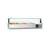 Countertop Prep Well / Refrigerated Topping Unit PREMIUM - with LED Lighting - 1500x335mm - 7x GN 1/4