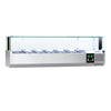 Countertop Prep Well / Refrigerated Topping Unit PREMIUM - with LED Lighting - 1500x395mm - 5x GN 1/3 + 1x GN 1/2