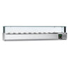Countertop Prep Well / Refrigerated Topping Unit PREMIUM - with LED Lighting - 2000x335mm - 10x GN 1/4