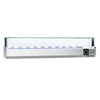 Countertop Prep Well / Refrigerated Topping Unit PREMIUM - with LED Lighting - 2000x335mm - 10x GN 1/4
