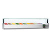 Countertop Prep Well / Refrigerated Topping Unit PREMIUM - with LED Lighting - 2000x335mm - 10x GN 1/4