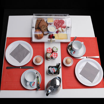 (6 sztuk) Taca GN 1/2 - APART - melamina - wysokość: 25 mm - Prime Gastro