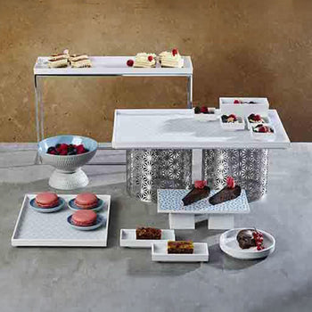 (6 sztuk) Taca GN 2/3 - ASIA PLUS - melamina - wysokość: 30 mm - Prime Gastro