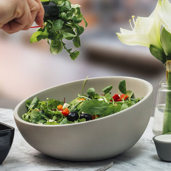 (6 sztuk) Miska - ELEMENT LOOK - Melamina - 0,7 litra - Ø 215 mm - Szary - Prime Gastro