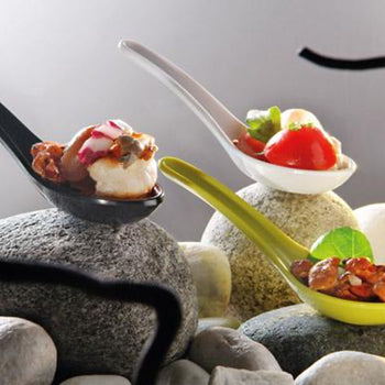 (60 sztuk) Łyżeczki do przekąsek - HONG KONG - melamina - długość: 130 mm - Prime Gastro